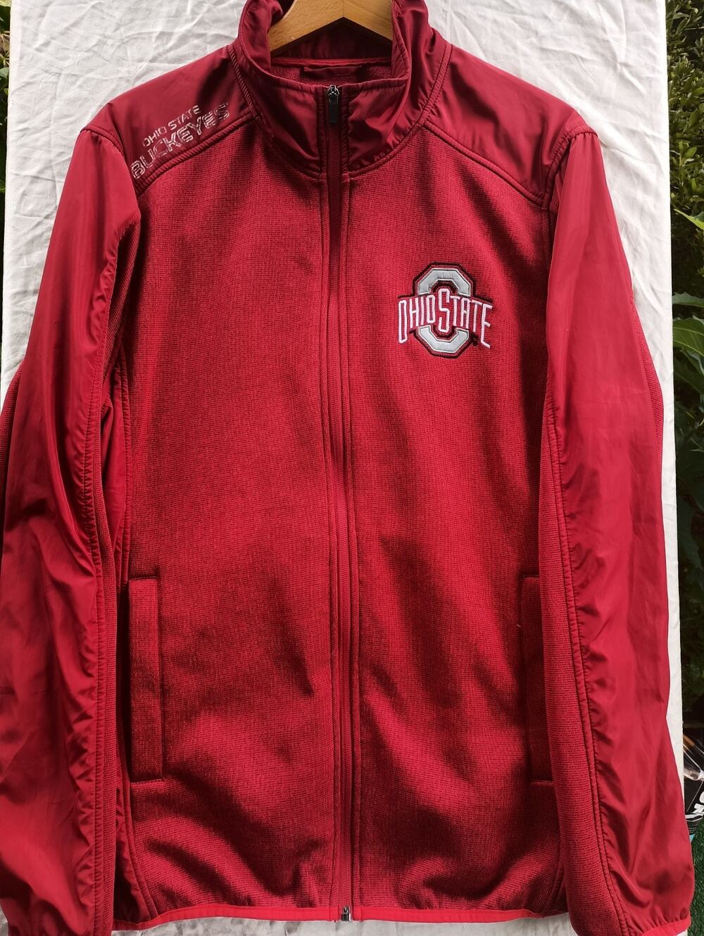 Ohio State Buckeyes Jacket Mens Large Full Zip Track Performance Top